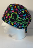Scrub Cap Customized Paw Print